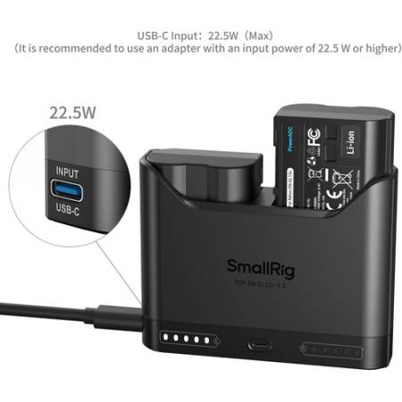 SmallRig 5487 - zestaw TURBO, dwukanałowa ładowarka, 2x akumulator Panasonic DMW-BLK22
